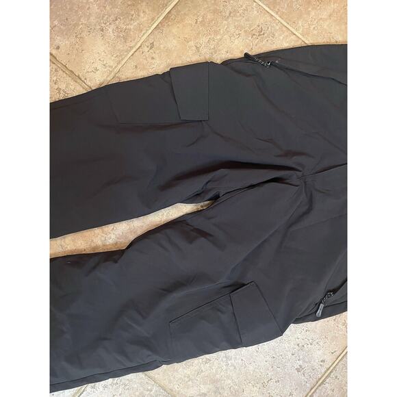 Eddie Bauer Women's 8 Polar Fleece-Lined Dark Blue Nylon Hiking Cozy Warm Pants - Picture 4 of 13